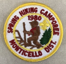 Vtg 1980 Boy BSA Cub Scouts Spring Hiking Camporee Monticello District P... - $14.84