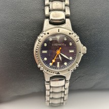Capezio Silver Tone Purple Dial Women’s Quartz Watch 26mm Working - $321.39 MXN