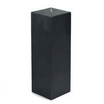 Jeco CPZ-161-12-0 3 x 9 in. Square Pillar Candle, Black - 12 Piece - £135.16 GBP