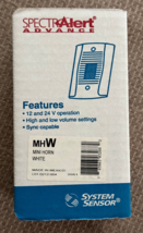 NEW System Sensor SpectrAlert MHW Mini Horn White 12V/24V - £13.70 GBP