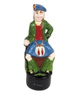 Irish Scotland Man on a Barrel Scotch Liquor Decanter Scottish  Albertas... - $15.84