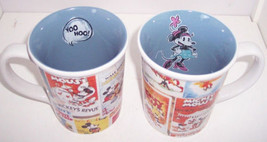 Disney Store Minnie Mickey Nostalgia Coffee Mug Posters New - £39.83 GBP