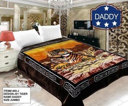 Tiger Daddy 2 Ply Plush Blanket Very Very Heavy Warm And Softy King Jumbo 9.2 Kg - £85.24 GBP