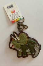 Chala Coin Purse Key Fob Triceratops Dinosaur Keychain Key Chain - £14.54 GBP