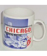 Starbucks Coffee Mug Chicago 1999 Orange Purple Tea Cup Collector - £39.46 GBP