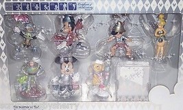 Disney Store 25th Anniversary Ornaments Tink Pinocchio Buzz Pooh Minnie Mickey - £235.32 GBP