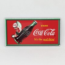 Coca Cola Porcelain Magnet (Sprite Boy &amp; Bottle) -1991 Ande Rooney Fridge Magnet - $16.90