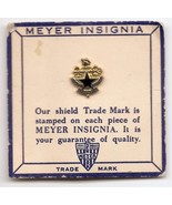 US Army WWII N.S. Meyer Carded Insignia Pin Logistics Management College - £6.31 GBP