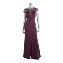 Adrianna Papell New Womens Purple Embellished Evening Dress Gown 10 - £150.35 GBP