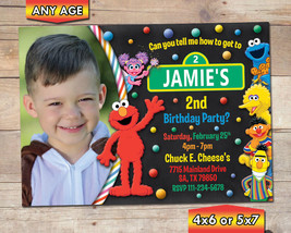 Elmo Photo Birthday Party Invitation - £7.14 GBP