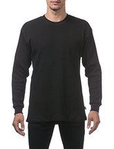 Pro Club Men&#39;s Heavyweight Cotton Long Sleeve Thermal Top, 2X-Large, Black - £19.90 GBP+