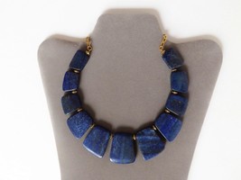 Genuine lapis lazuli one of a kind necklace. - £41.85 GBP