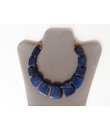 Genuine lapis lazuli one of a kind necklace. - $1,066.02 MXN