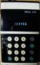 Miida 606 Handheld Calculator Blue Vfd Ac Adapter Owners Manual Works 1970s: Ex - £50.99 GBP