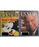 US NEWS &amp; WORLD REPORT AUG 14 &amp; AUG 21 1995 LOT DISNEY &amp; COLIN POWELL: V... - $14.00