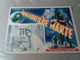 Invaders From Mars Original Mexican Lobby Card !! - £98.06 GBP