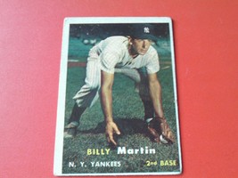 1957 Topps # 62 Billy Martin Vg No Creases !! - £15.97 GBP
