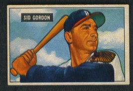 1951 Bowman # 19 Sid Gordon Vg+ No Creases !! - £11.05 GBP