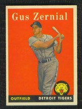 1958 Topps # 112 Gus Zernial Tigers Nm / Mint Or Better !! - £179.84 GBP