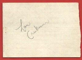 Vintage Autograph Of Lou Creekmur On &quot; 4.75 X 3.5&quot; !! - £11.57 GBP