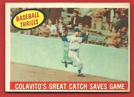 1959 Topps # 462 Colavito&#39;s Catch !! - £12.59 GBP