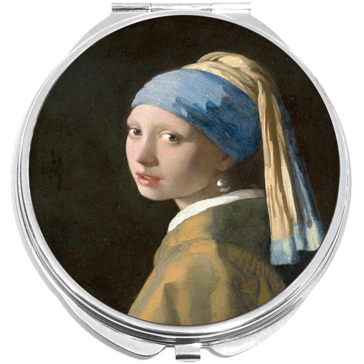 Girl with Pearl Earring by Vermeer Compact with Mirrors - for Pocket or ... - $11.76