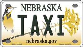 Taxi Nebraska Novelty Mini Metal License Plate Tag - £11.55 GBP