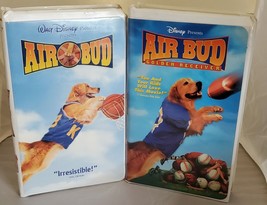 AIR BUD VHS &amp; AIR BUD GOLDEN RECEIVER VHS CLAMSHELL COMBO LOT - £3.03 GBP