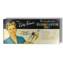 Vintage Betty Furness Westinghouse Tru-Temp Thermometer Set Meat Candy  - £15.09 GBP