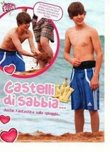 Justin Bieber teen magazine pinup clipping shirtless playing in the sand TS - £2.76 GBP