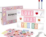 400 Letters And Emojis On A Pink Movie Light Box - $40.96