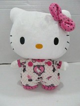Sanrio Jakks Pacific Hello Kitty PJs Plush Purse 11&quot; Stuffed Animal 2010 - £18.47 GBP