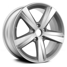 Wheel For 2012-2014 Volkswagen Passat 17x7 Alloy 5 Turbine Spoke Silver Metallic - £247.13 GBP