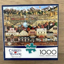 Charles Wysocki Sleepy Town West Americana 1000 pc Jigsaw Puzzle - $24.18