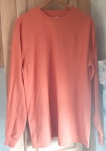 Carhartt Long Sleeve Loose Fit Shirt Mens Size M Heavyweight Graphic Ora... - $19.79