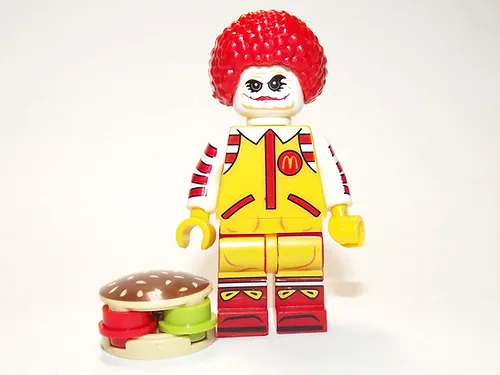 Joker Ronald McDonald V2 Batman Minifigure