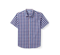 Amazon Essentials Men&#39;s Big &amp; Tall Short-Sleeve Plaid Casual Dress Shirt... - £16.56 GBP