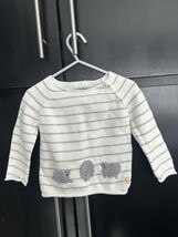 Joules Baby  Knitted Intarsia Grey Sheep Jumper Age 6-9 M - $29.70