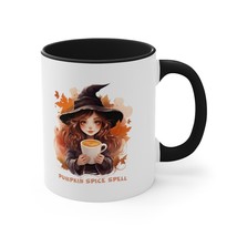pumpkin spice spell coffee Accent Coffee Mug, 11oz witch gift - £14.43 GBP