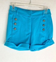 Roma Collection Womens Sz M Blue Sailor front shorts cuffed  - £14.78 GBP