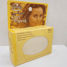 Goody Wet Strength Curl Papers Vintage 80s Box of 500 New Old Stock NOS #130 - $7.71