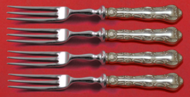 Strasbourg by Gorham Sterling Silver Fruit Fork Set 4pc Custom Made 6&quot; HH WS - £220.28 GBP