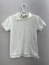 Womens Ralph Lauren Shirt Size Small Cream Short Sleeve Collared - $6.77