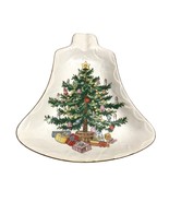 Vintage Lefton Bell Shape Christmas Tree Design Candy Dish Spoon Rest Japan - $27.00