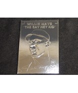 Willie Mays ~ Silver Foil Baseball Card, 1996, Clear Plastic Holder, w/S... - £7.67 GBP
