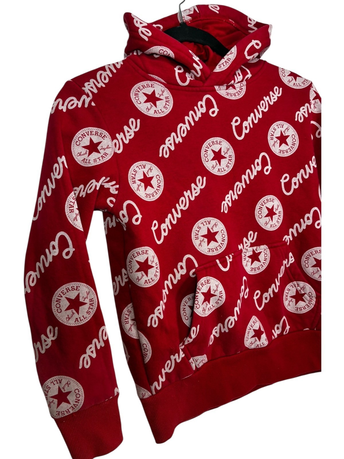 Converse Allover Print pullover hooded sweatshirt hoodie Childrens size S 8-10yr Item image 2