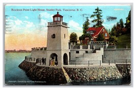 Brockton Point Light House Stanley Park Vancouver British Columbia Postcard U25 - £3.91 GBP