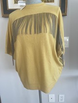 Brunello Cucinelli Yellow Cashmere Sweater W Monilli Sz M Nwt $ 3875 - £440.20 GBP