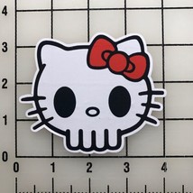 Hello Kitty Skull 4&quot;&quot; Wide Color Vinyl Decal Sticker New - £9.23 GBP