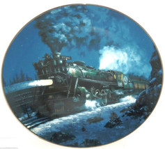 Train Plate Knowles Collector Empire Builder Romantic Age Steam Engines Retired  - $49.95
